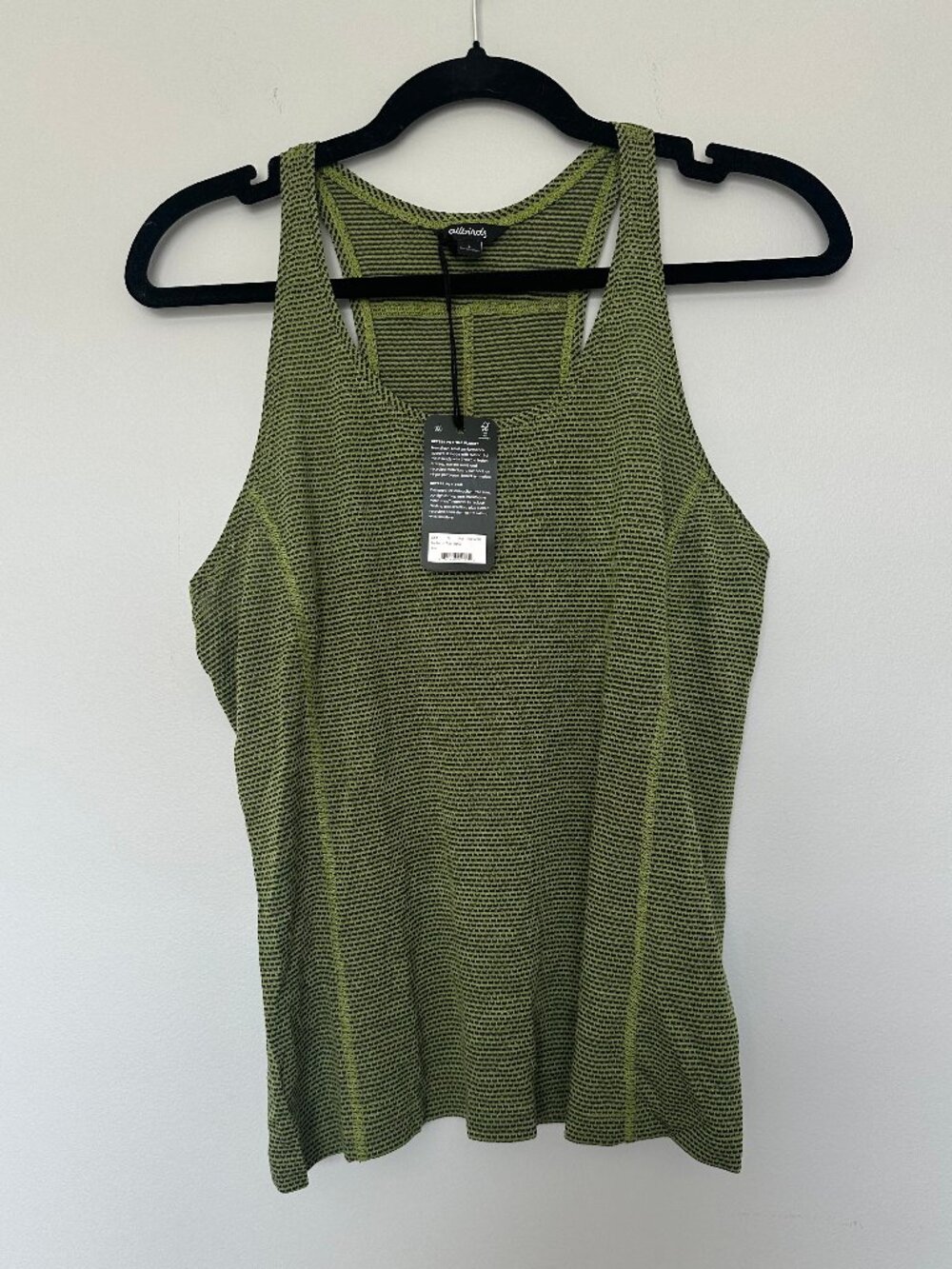 Allbirds Green Natural Run Tank Racerback Workout Tank Size Small NWT